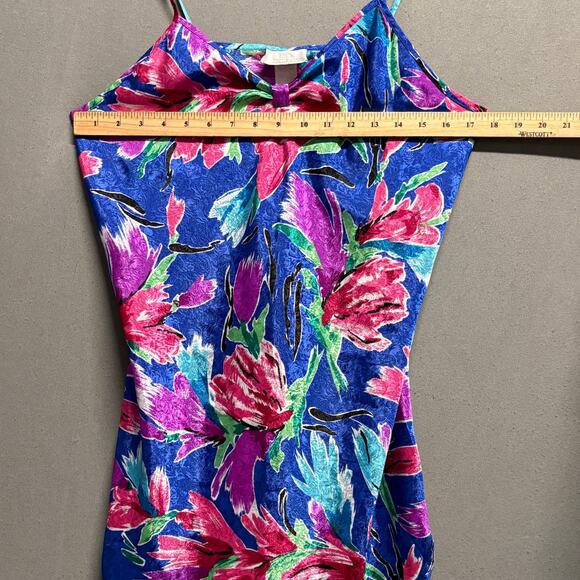 LA Intimates Multicolor Floral Sleeveless Nightgown No Size Tag Sleepwear‎ - Picture 7 of 10